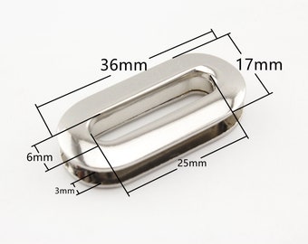 8 sets of 1 inch ( 25mm ) Alloy screw in oval Eyelet Grommet  for leather purse bag Nickel Gunmetal Gold Light gold