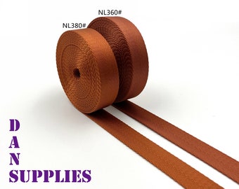 5 yards of 3/4 inch 19mm Orange  heavy weight Nylon webbing ribbon for belt purse dog leash by the yard