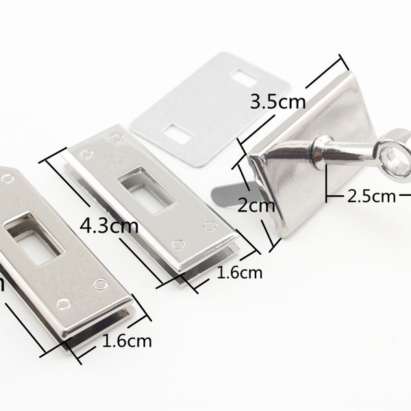 47mm bracelet boucle connecteur fermoir Purse pochette sac d’embrayage tourner kit d’or nickel or