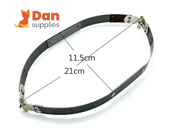 10 Inch Flex Spring Squeeze Bag Frame: Nickel/anti Bronze Hardware