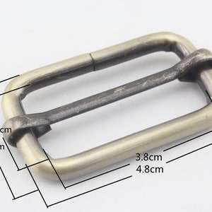 10pcs 1.5 inch 38mm iron bag purse strap adjuster slider connector buckle triglide slide making supplies