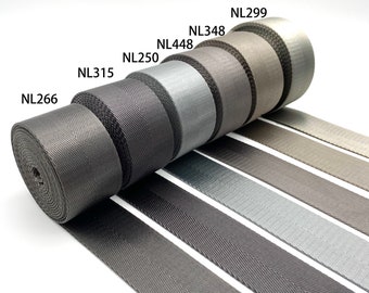 5 Meter 1 1/4 Zoll graues Gurtband für Gürtel, Tasche, Geldbörse, Schlüsselanhänger (nicht im Preis enthalten).