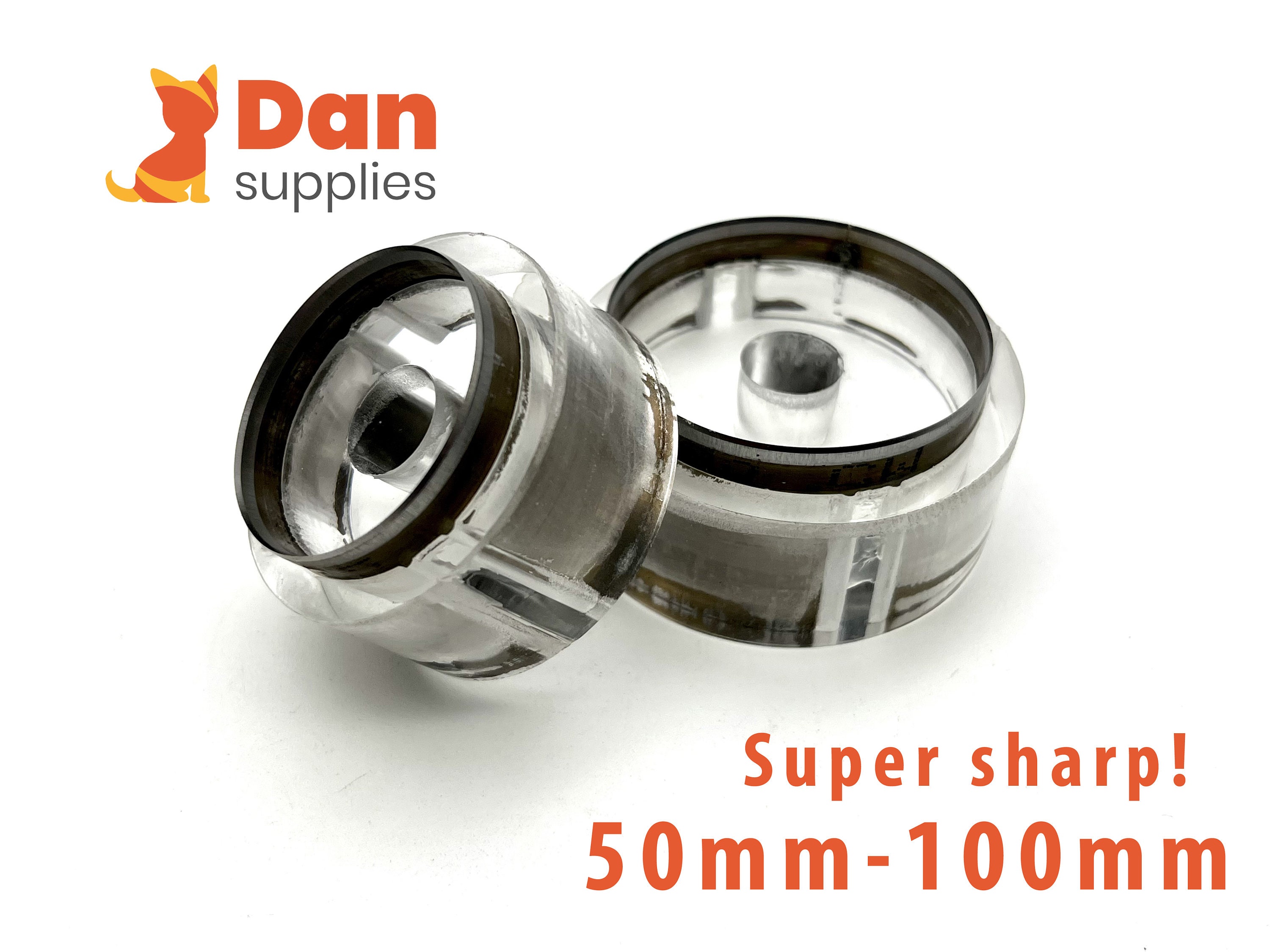 Handmade Super sharp ! Large round circle hollow hole punch clear cutter 50mm to 100mm
