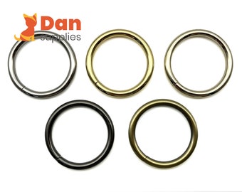 10pcs of 1.5 inch 38mm O rings connector for bag purse Nickel Anti bronze Gunmetal Gold