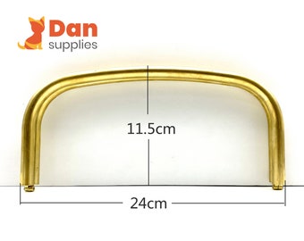 9 inch 24cm  solid brass Tubular Internal Hinge Doctor Bag Frame Purse Frame for Bag purse  hardware Making supplies