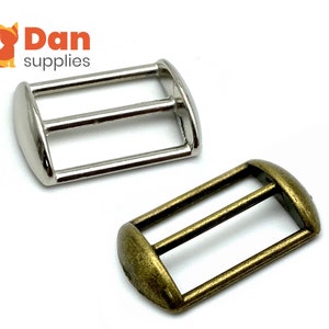 25pcs of 5/8 inch (16mm) Cap strap adjuster slider hardware supply Anti brass ,Nickel