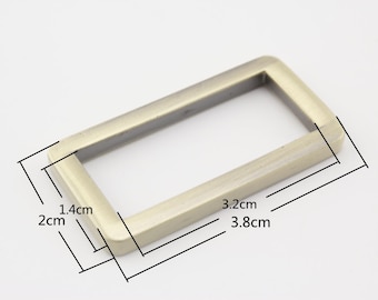 10pcs of 1.25 inch 32mm zinc alloy rectangle ring buckle for bag purse strap connector Anti bronze Nickel Gold gunmetal