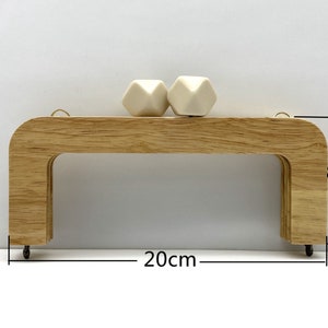 8 pouces 20cm bonbon perle perle naturelle vis sur lapprovisionnement en sac en bois sac cadre image 9