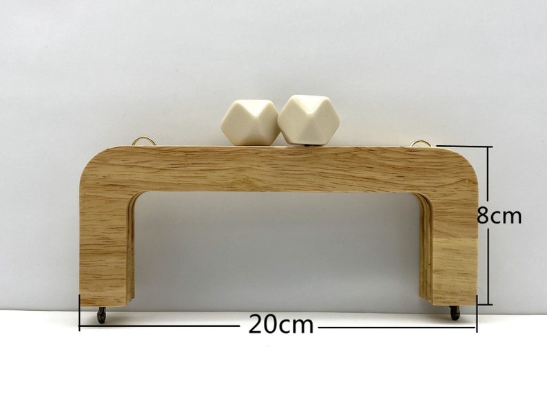 8 pouces 20cm bonbon perle perle naturelle vis sur lapprovisionnement en sac en bois sac cadre image 9