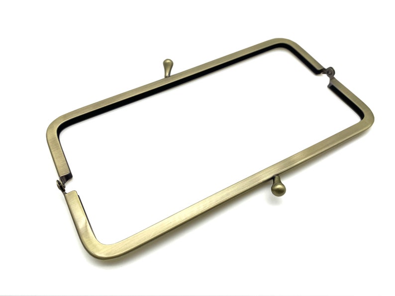 7 inch x 2 inch 18CM bag purse frame bowling clasp hardware glue in Purse making supplies Anti bronze image 6