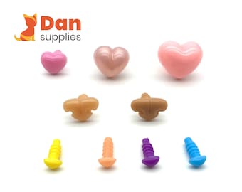 Color safety nose 6mm 12mm 15mm 17mm 21mm, in 9 different style Amigurumi  puppet doll animal doll cat teddy bear nose supplies