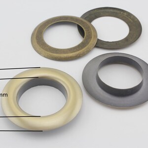 14 sets of 30mm inner size large eyelets grommets for bag purse curtain Anti bronze Anti brass Nickel Anti bronze 00M46