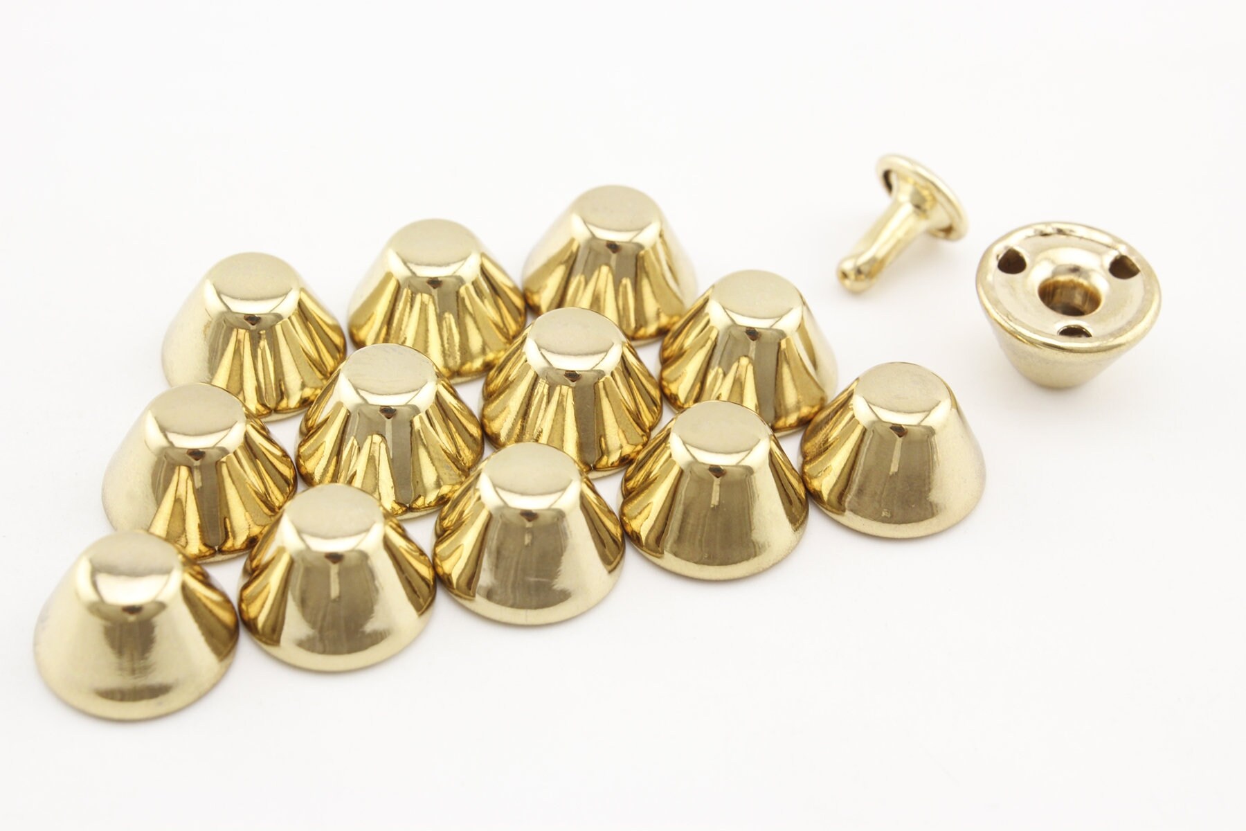 30 Sets of 12mm Flat Cone Rivet Purse Feet Anti Bronze - Etsy