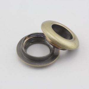 8 sets of 3/8 inch ( 1cm ) Alloy screw in Eyelet Grommet  for leather purse bag Anti bronze