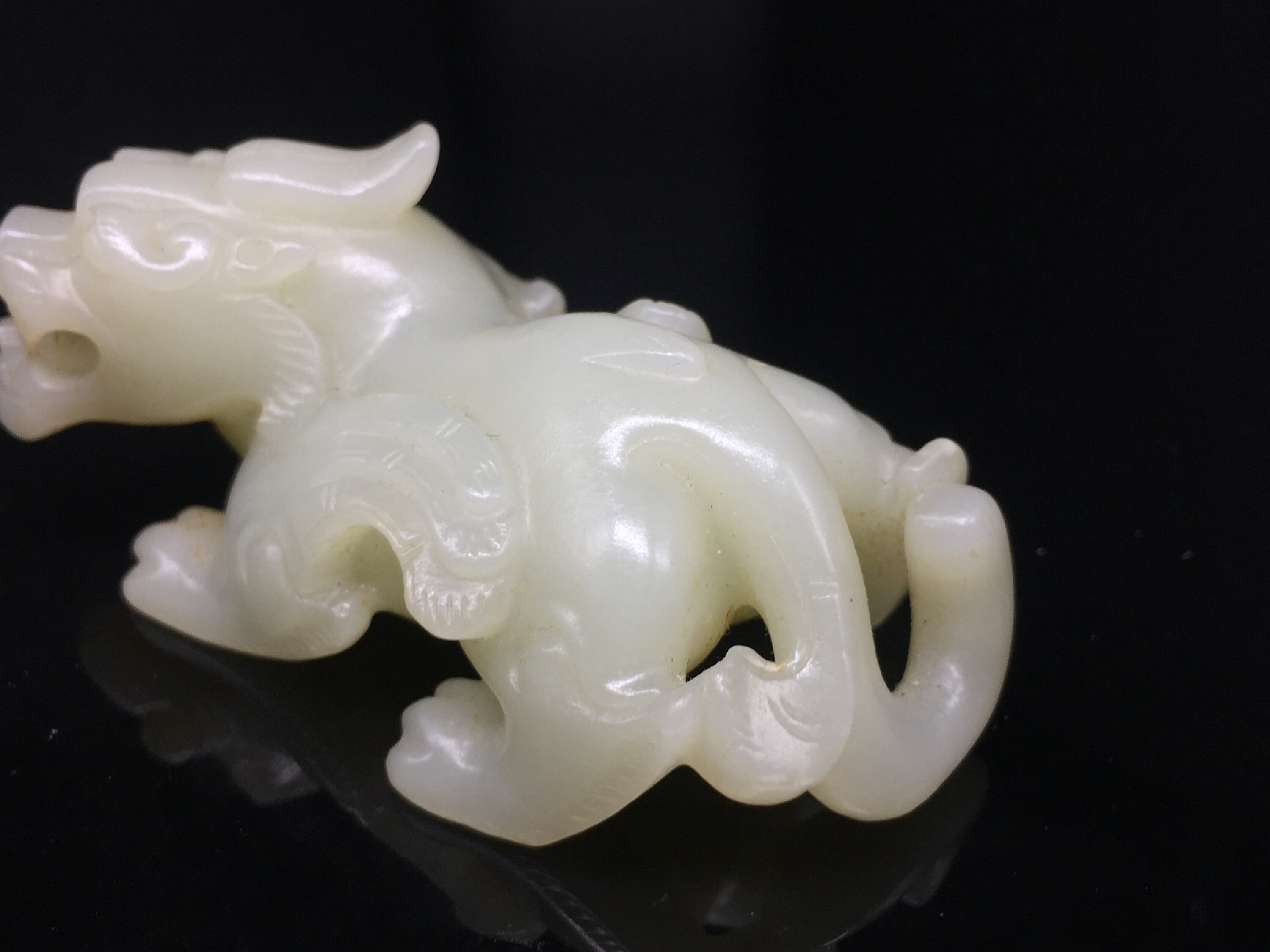 Qing Dynastie Göttliche Tier Dekoration alten Nephrit alten | Etsy