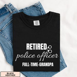 Police Retirement Shirt: Thin Blue Line Gift, Comfortable Cotton Tee