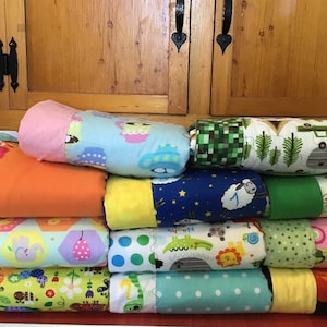 Flannel Baby Blanket  with a Layer of Cotton Batting