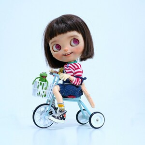 Miniature Doll Bicycle: 1/6 Scale Bike for Blythe, Azone, Momoko