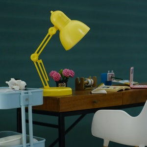 1/6 Miniatur Lampe für Puppe 1:6 Maßstab LED Lampe Tischlampe Miniatur Puppenhaus