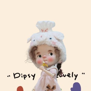 In stock Blythe hat blythe Helmet blythe sheep style helmet Qbaby doll hat for qbaby