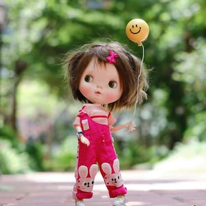 In stock Blythe pants blythe doll outfit Overalls ob22 Overalls ob24 Overalls set for doll blythe qbaby little fish body big head DianDian