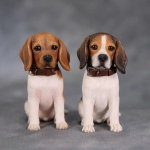 In stock 1/6 miniature dog mini Beagle mini dog dog for blythe ob11 Jacoosun Rou 1/6 bjd 12'' action's dog