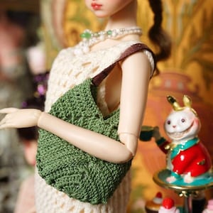 1/6 mini Häkeltasche für blythe momoko 1/6 BJD Qbaby Diandian mini Umhängetasche für Jacoosun Doll