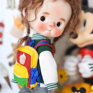 In stock !! 1/6 scale miniature backpack for blythe barbie 1:6 backpack 1/6 doll backpack 1/6 bjd bag