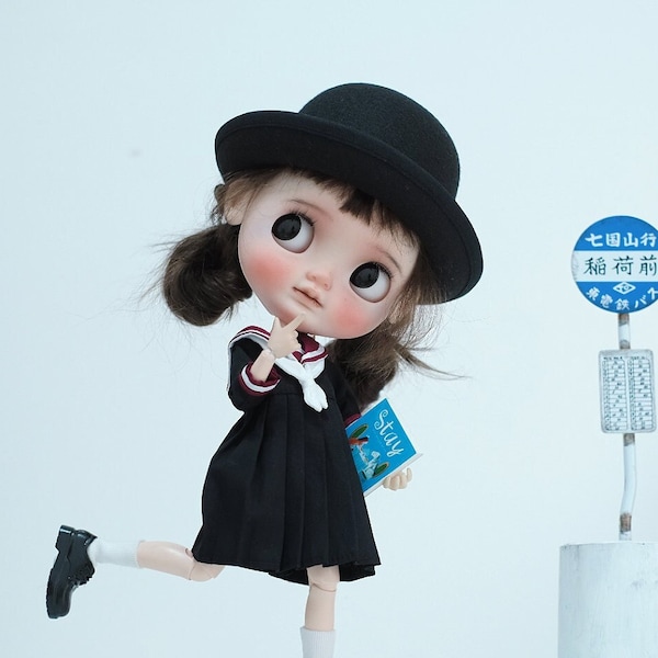 In stock outfit for doll blythe qbaby little fish body big head DianDian Blythe outfit blythe