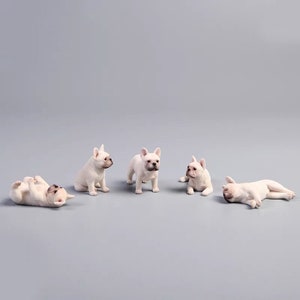 In stock miniature dog set 1/12 dog set mini  French Bulldog miniature Bulldog 12'' action figure's dog