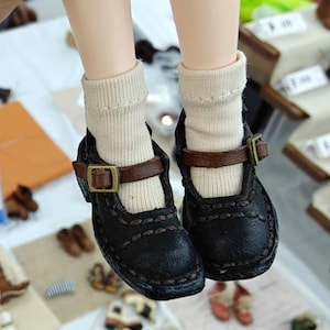 Handmade Leather Doll Boots 1/6 Scale - Blythe, Momoko, OB22, OB24
