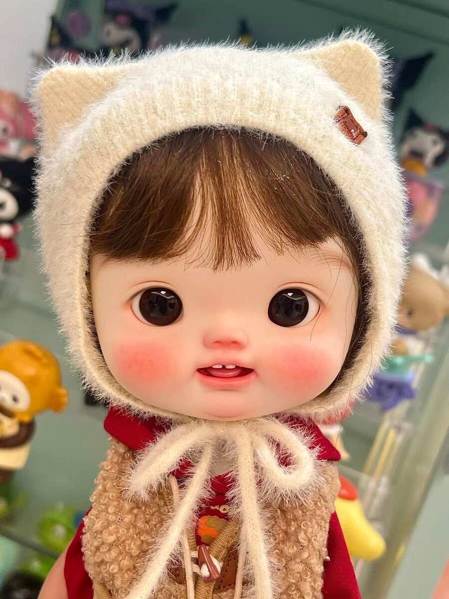 ブライスドール用猫帽子、手作りQbabyドール用ヘルメット - Etsy 日本