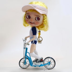 Miniature 1/8 Scale Scooter bike for Blythe Doll ob22 azone s LANDOUDOU