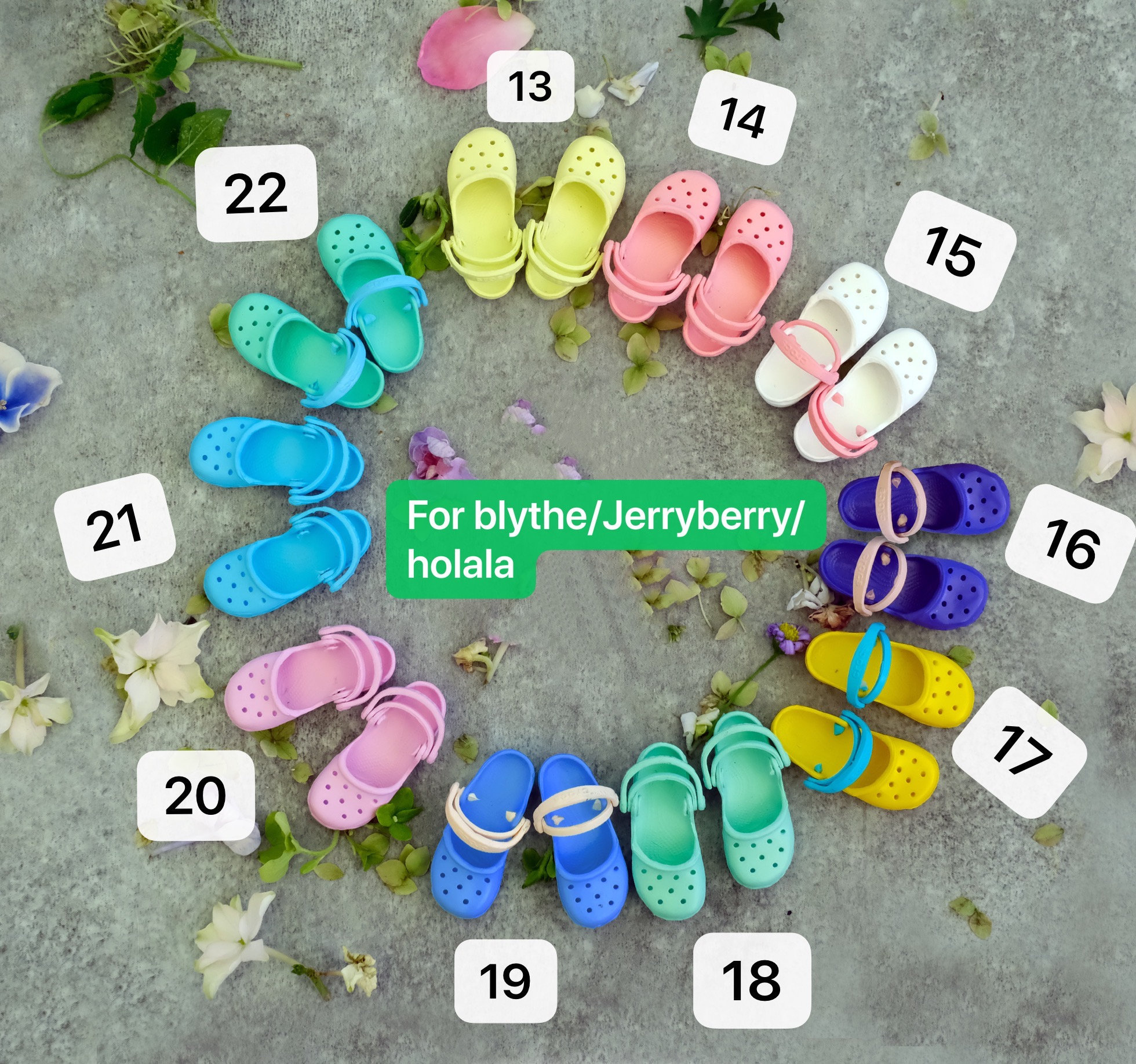 In stock 1/6 miniature shoes slipper for Blythe Pullip Licca Azone Mo…