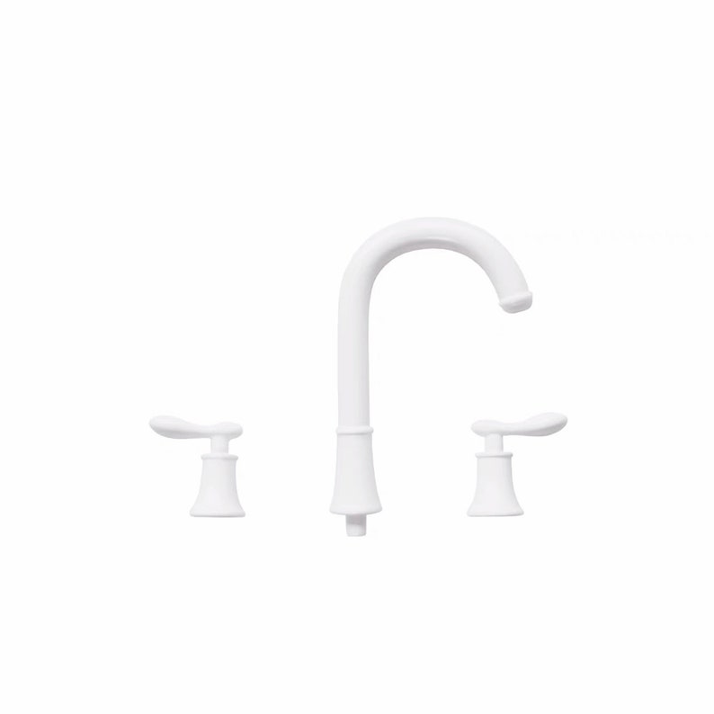 1/6 skala dockhus tulpan handfat: Blythe, Momoko badrumsinredning White faucet only