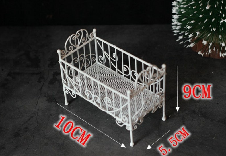 In Stock Miniature Bed Mini Baby Bed for Doll Baby Crib Ob11 Etsy