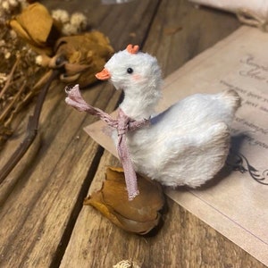 In stock miniature goose for toy mini goose for blythe ob11 puppet for doll barbie momoko BJD Diandian and so on mini duck