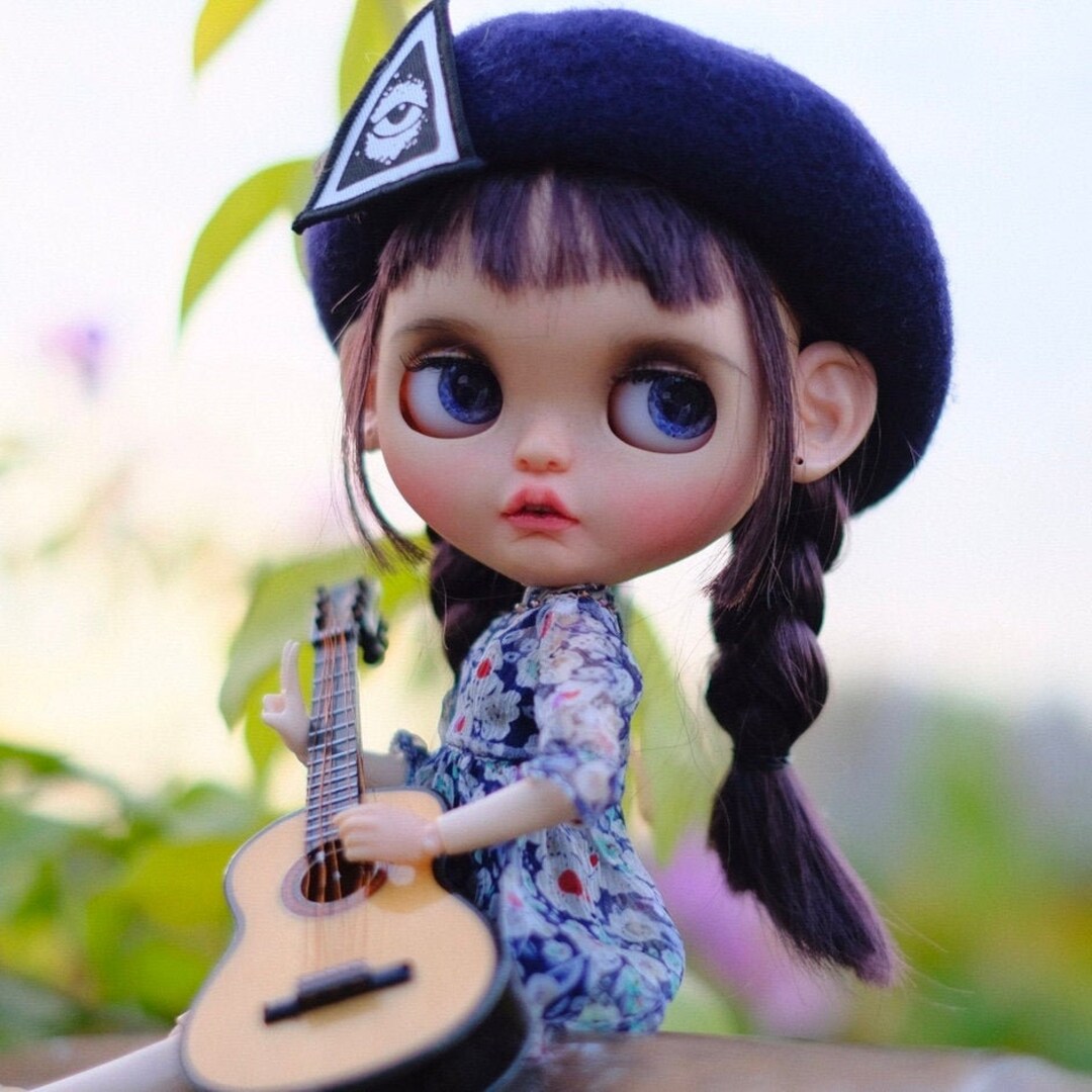 In Stock Guitar for 1/6 Doll Miniature Guitar Blythe Music Instrument ...