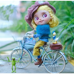 In stock Miniature bicycle 1/6 Scale Bicycle for Blythe Doll bicycle for momoko 1/6 bjd Jacoosun Rou bike blythe bike