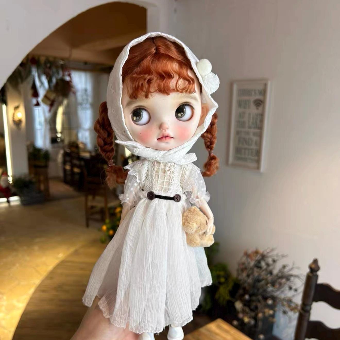 手作りブライスドール衣装：ob22 ob24用ホワイトドレスセット - Etsy 日本