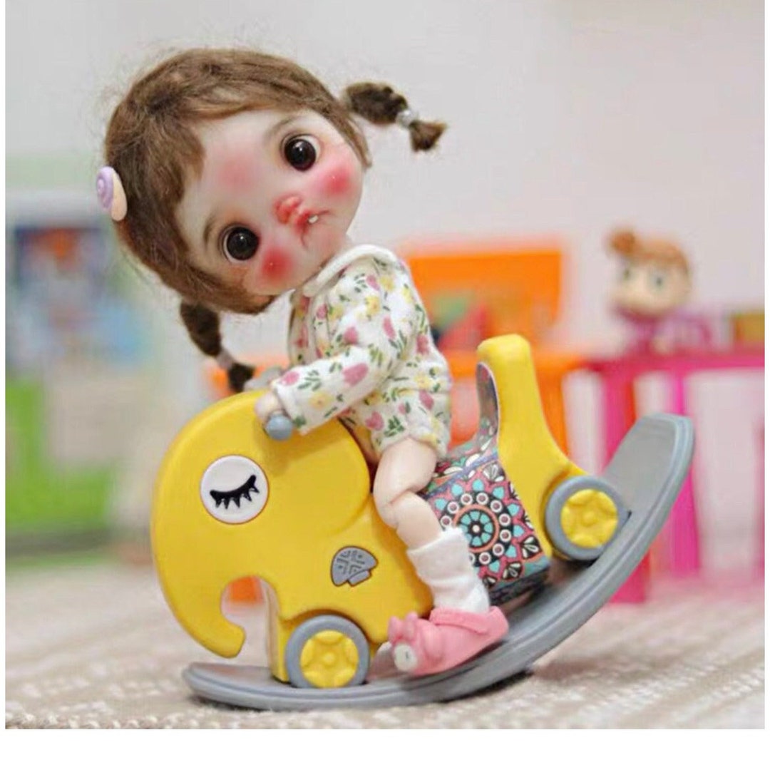 In Stock Ob11 Rocking Rider Doll Rocking Horse Etsy