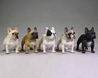 Mini-chien 1/6 bouledogue français miniature bouledogue français pour poupée blythe bjd Jacoosun Rou figurine articulée 1/6 bjd 12 pouces