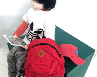 Em estoque!! Mochila em miniatura na escala 1/6 para boneca Blythe, mochila para boneca 1/6, bolsa para BJD 1/6, mochila para figura de ação de 30 cm.