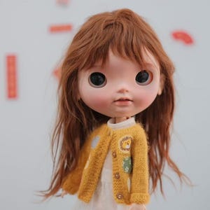Handmade Miniature Sweater Coat for Blythe Doll
