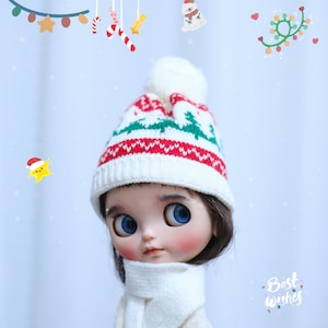 In stock blythe doll  hat qbaby doll snow hat Qbaby doll hat blythe hat