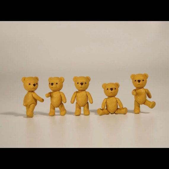 ミニチュア可動クマ関節：プラスチック人形用品（3.5 x 2 cm） - Etsy 日本