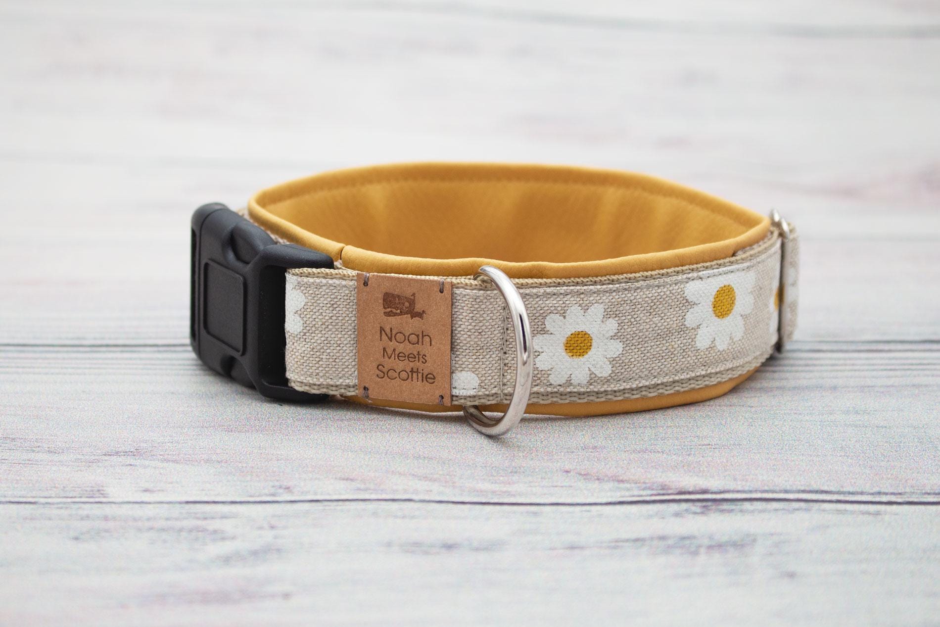 Florentina Hundehalsband Mit Blumenmuster - Größe XS, Verstellbar, Neopren Gepolstert