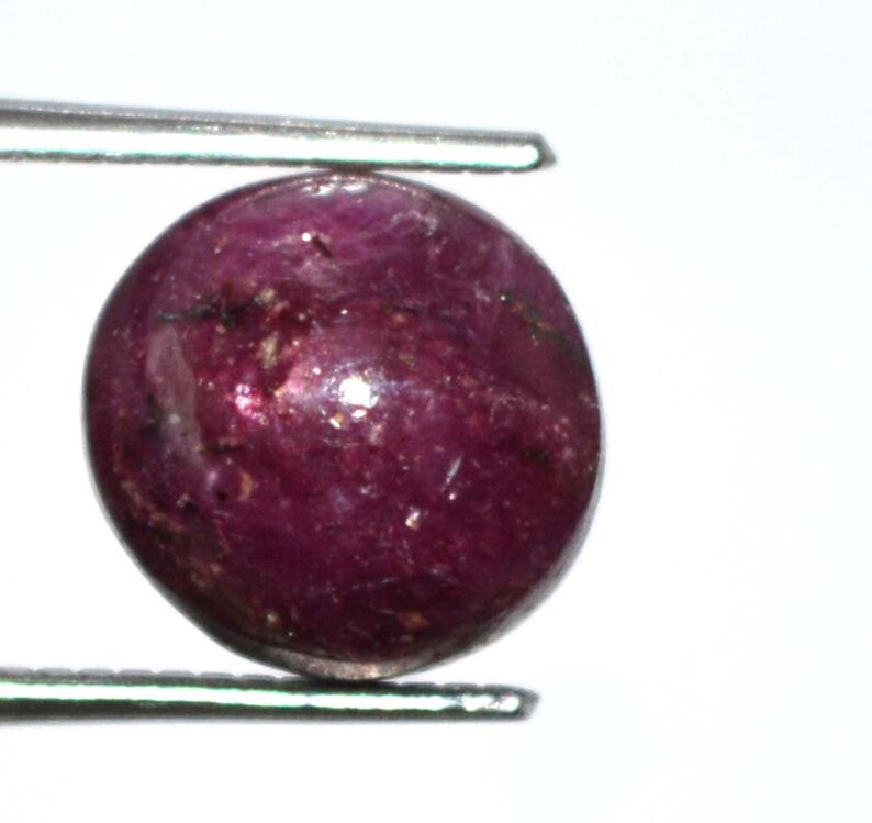 Madagascar Red Star Ruby 5.05 Ct Loose Gemstone 100/% Natural 6 Rays Round Cabochon IGL Certified B9022