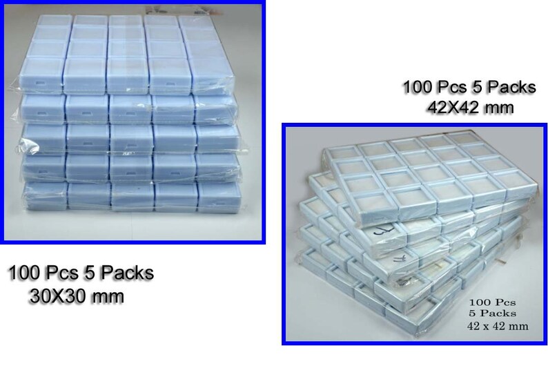 30 /& 42 mm White Plastic 200 Pcs10 Pack GemstoneDiamond Collection Put Box