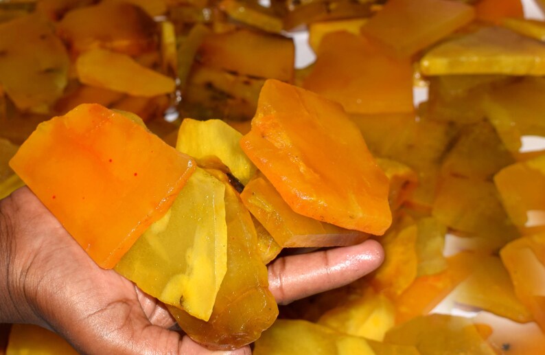Season End Sale Yellow Sapphire Facet Gemstone Slab Rough 3000 Ct Lot Natural Madagascar